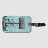 ヴィンテージスチームパンクエアボート ラゲッジタグ (正面横)