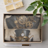 ヴィンテージスチームパンクキツネポートレート 薄葉紙 (ギフト)