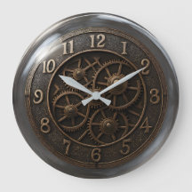 ヴィンテージスチームパンクギアウォールクロック