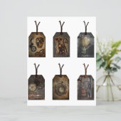 ヴィンテージスチームパンクスクラップブック作りラベル (スタンド正面)