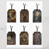 ヴィンテージスチームパンクスクラップブック作りラベル (正面)