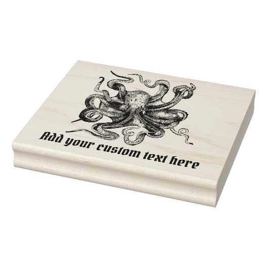 ヴィンテージスチームパンクスタイルタコとテキスト ラバースタンプ (スタンプ)