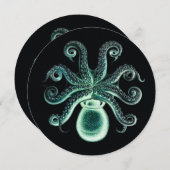 ヴィンテージスチームパンクタコ – ティール（緑がかった色） (正面/裏面)