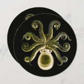 ヴィンテージスチームパンクタコ – 黄 (正面/裏面)