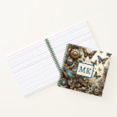 ヴィンテージスチームパンクチョウ ノートブック (内部)