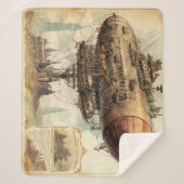 ヴィンテージスチームパンクツェッペリン(10) シェルパブランケット (正面)