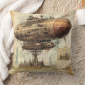 ヴィンテージスチームパンクツェッペリン(10)ティッシュペーパー クッション (ブランケット)