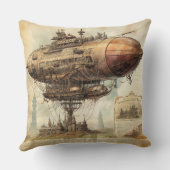 ヴィンテージスチームパンクツェッペリン(10)ティッシュペーパー クッション (裏面)