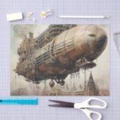 ヴィンテージスチームパンクツェッペリン(2) 薄葉紙 (クラフト)