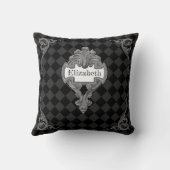 ヴィンテージスチームパンクパーソナライズされた クッション (裏面)