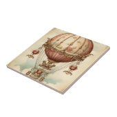 ヴィンテージスチームパンクピンクホットエアバルーン タイル (側面)