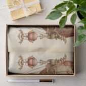 ヴィンテージスチームパンクピンクホットエアバルーン 薄葉紙 (ギフト)