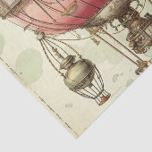 ヴィンテージスチームパンクピンクホットエアバルーン(2) 薄葉紙 (詳細)