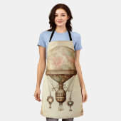 ヴィンテージスチームパンクフローラ熱気球 エプロン (着用した状態)