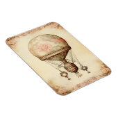 ヴィンテージスチームパンクフローラ熱気球 マグネット (右側)