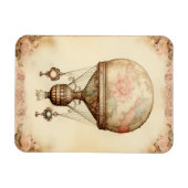 ヴィンテージスチームパンクフローラ熱気球 マグネット (横)