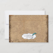 ヴィンテージスチームパンクブライド結婚式日付を保存 セーブザデート (裏面)