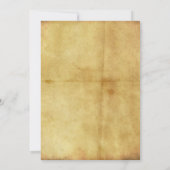 ヴィンテージスチームパンクブラックシルバー金ゴールドスタイリッシュ 招待状 (裏面)