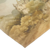 ヴィンテージスチームパンクブルーホットエアバルーン テーブルクロス (アングル)