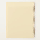 ヴィンテージスチームパンクブルーホットエアバルーン プランナー手帳 (裏面)