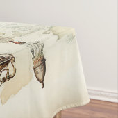 ヴィンテージスチームパンクブルーホットエアバルーン(2) テーブルクロス (インサイチュ)