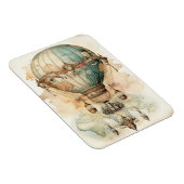 ヴィンテージスチームパンクブルーホットエアバルーン(2) マグネット (右側)