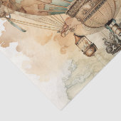 ヴィンテージスチームパンクブルーホットエアバルーン(2) 薄葉紙 (詳細)