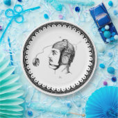 ヴィンテージスチームパンクマン ペーパープレート (パーティー)