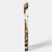 ヴィンテージスチームパンクモノグラムの蝶 Case-Mate iPhoneケース (裏面 / 左)