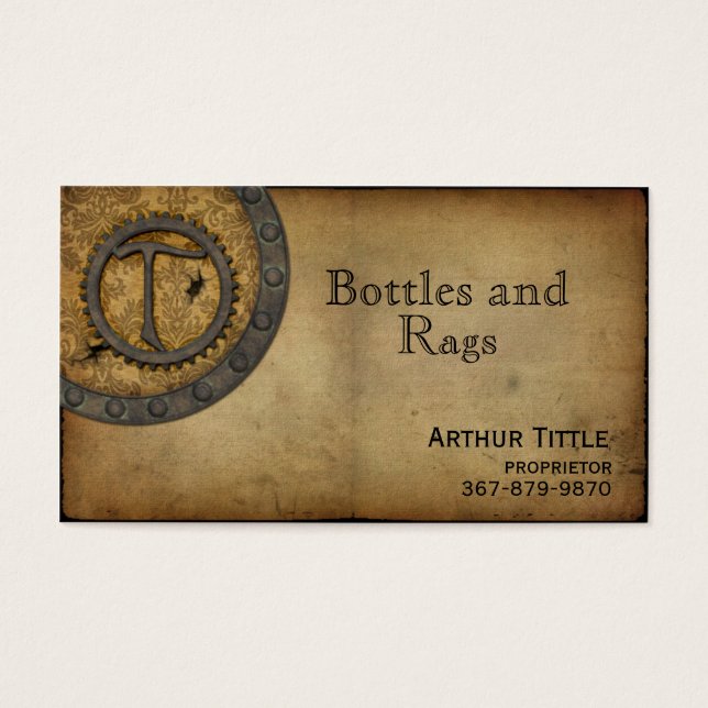 ヴィンテージスチームパンクモノグラムT (正面)