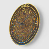 ヴィンテージスチームパンクレトロラスティアールデコ時計 ラージ壁時計 (傾斜)