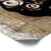 ヴィンテージスチームパンク女性 ポスター (角)