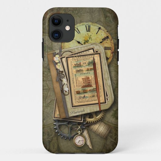 ヴィンテージスチームパンク旅行iPhone 5ケース Case-Mate iPhoneケース (裏面)