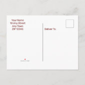 ヴィンテージスチームパンク日付を保存ロマンス時計Cogs 案内ポストカード (裏面)