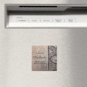 ヴィンテージスチームパンク灰色の金属渦巻きダム マグネット (インサイチュ (食洗機))