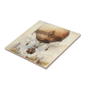 ヴィンテージスチームパンク熱気球 タイル (側面)