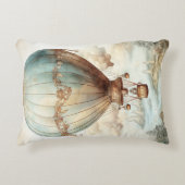 ヴィンテージスチームパンク熱気球(2) アクセントクッション (正面)