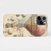 ヴィンテージスチームパンク熱気球(4) iPhoneケース (裏面横)