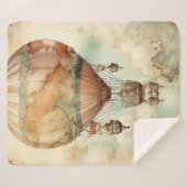 ヴィンテージスチームパンク熱気球(5) シェルパブランケット (正面(横))