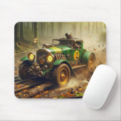 ヴィンテージスチームパンクRacecarマウスパッド マウスパッド (マウス)