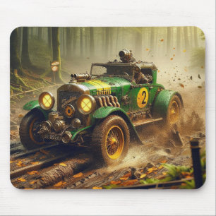 ヴィンテージスチームパンクRacecarマウスパッド マウスパッド