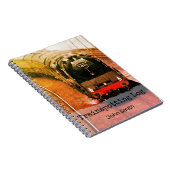 ヴィンテージスチームロコ、トラインスポッティング・ログ、お名前 ノートブック (右側)