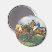 ヴィンテージスティープルチェイス馬2 マグネット (正面/裏面)