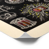 ヴィンテージステフォアイディアカラーエルンストヘッケルアートプリント ポスター (角)