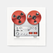 ヴィンテージステレオ紙ナプキン スタンダードカクテルナプキン (正面)