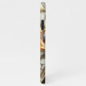 ヴィンテージステンドグラスフローラモザイクアートパターン iPhoneケース (右側)