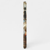 ヴィンテージステンドグラスフローラモザイクアートパターン iPhoneケース (左側)