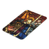 ヴィンテージステンドグラス出生シーン;ルネッサンス マグネット (左側)