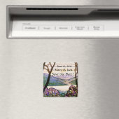 ヴィンテージステンドグラス日付磁石を保存 マグネット (インサイチュ (食洗機))