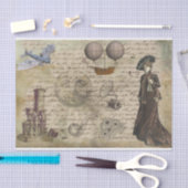 ヴィンテージステームパンクエレガントレビクトリアンディ 薄葉紙 (クラフト)